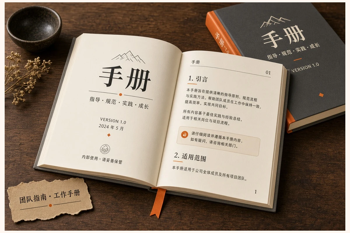 阅读手册内容示意